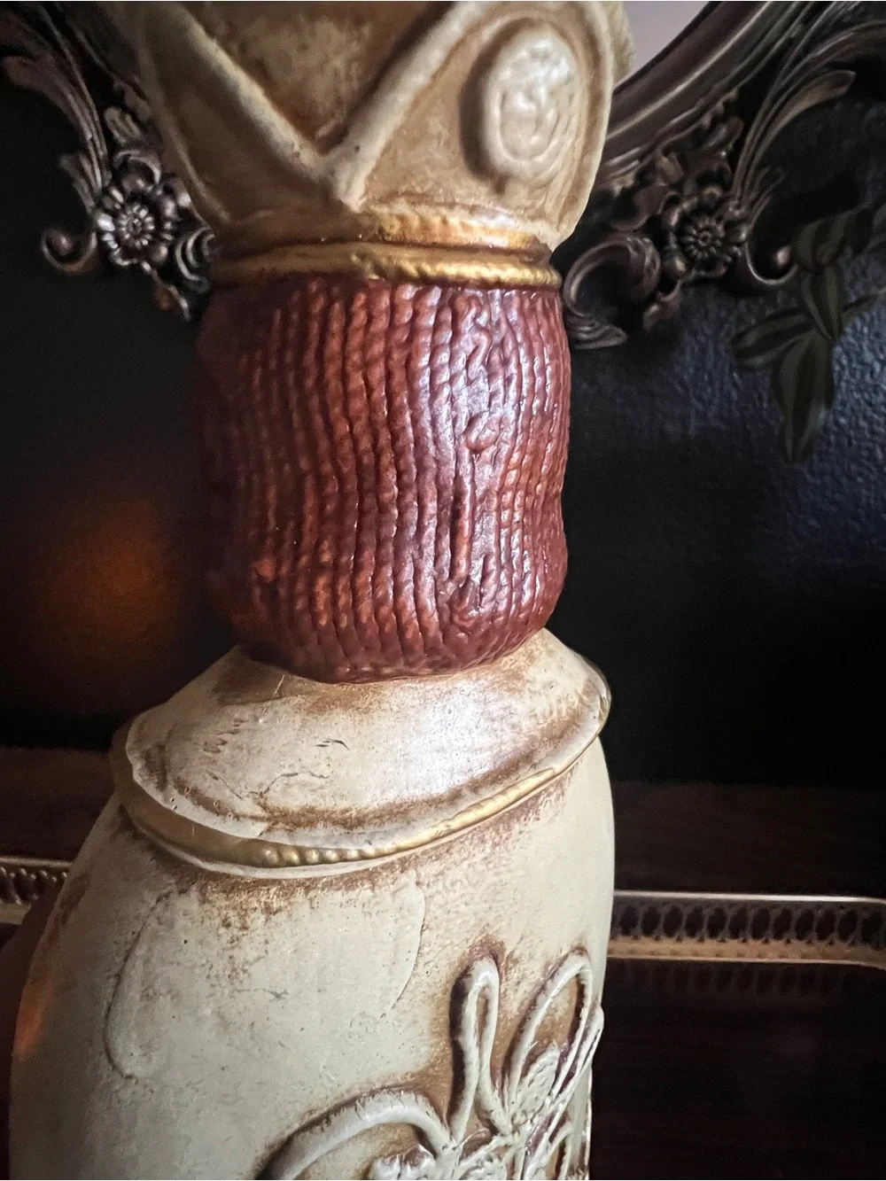 Vintage wise man taper candleholder